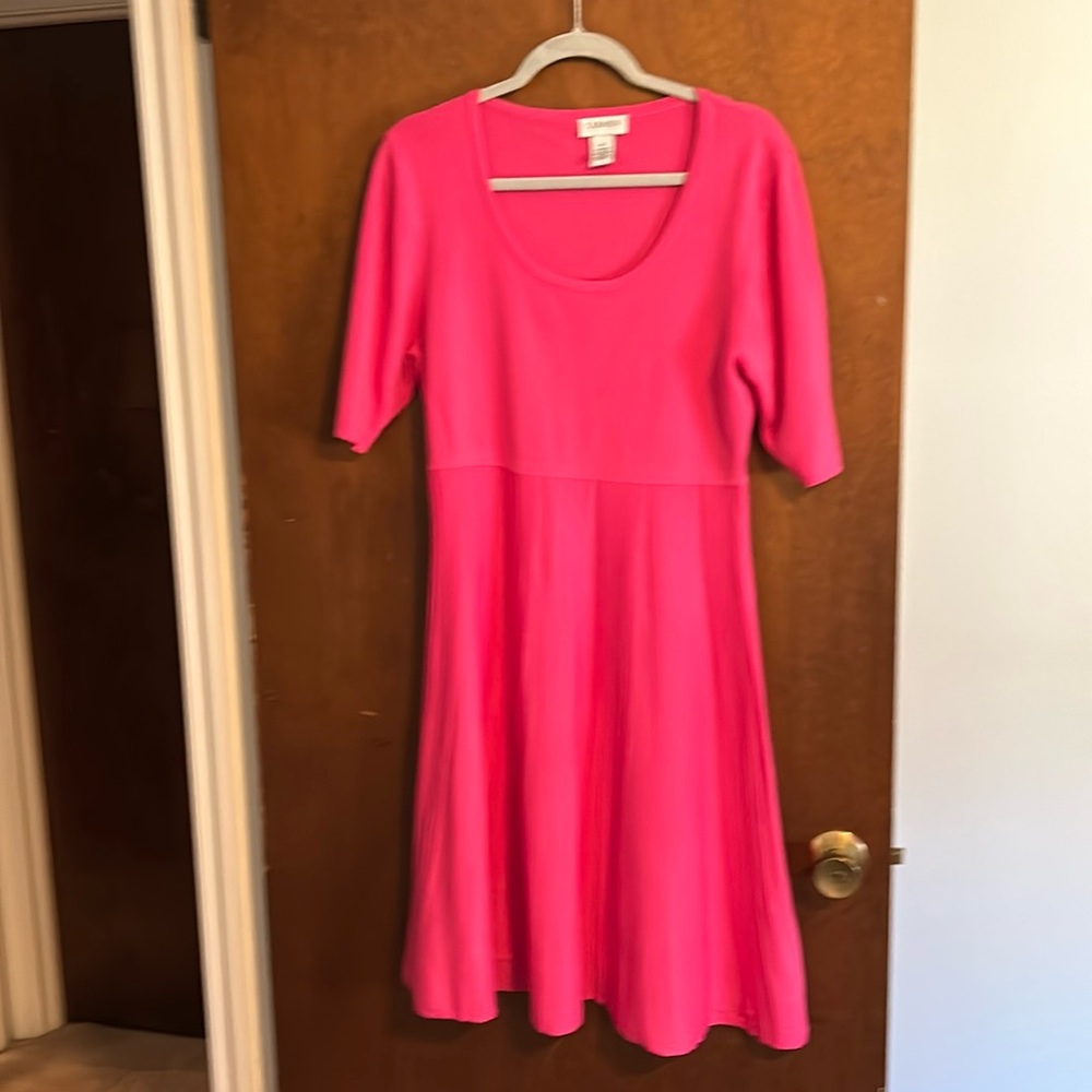 Carmen Marc Volvo pink dress